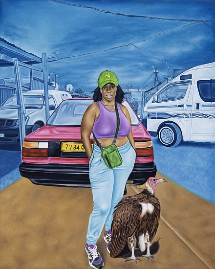 MBULELO PARADISE LOKOTO, UMNUKISI WENYANI / THE TRUTH DETECTOR
2024, Oil on Canvas