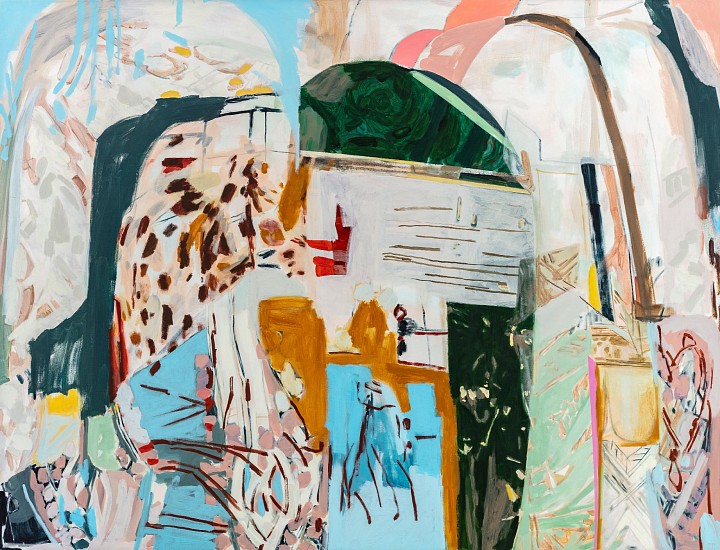 JEANNE HOFFMAN, A SINGLE SILENCE HANGS FROM HORIZON TO HORIZON
2026, ACRYLIC ON ITALIAN COTTON