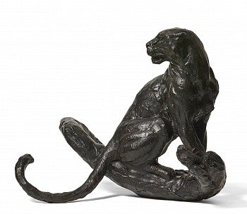 s495 sitting leopard maquette iv