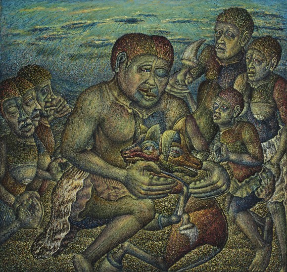 MMAKGABO MMAPULA MMANKGATO HELEN SEBIDI, LOST HUMAN LIFE
2007, Oil on Canvas