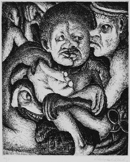 MMAKGABO MMAPULA MMANKGATO HELEN SEBIDI, WHERE TO GO
1991, ETCHING ON PAPER