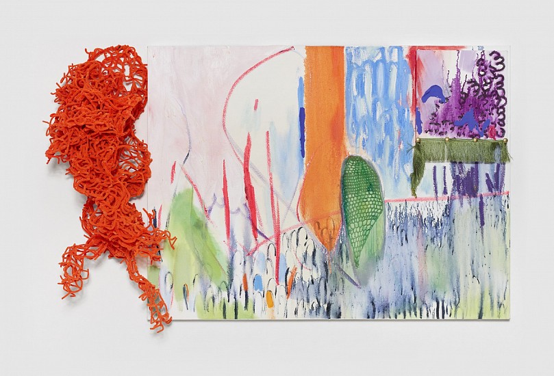 LIZA GROBLER, WHEN TIME SHUTTERS
2026, MIXED MEDIA PAINTING WITH PIPE CLEANER TENTACLES