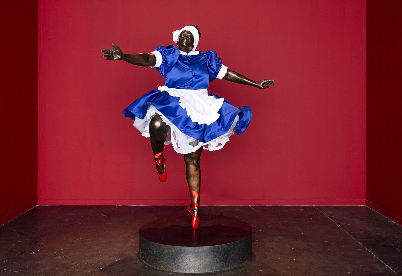 MARY SIBANDE, SOPHIE IN ATTITUDE DEVANT
2025, BRONZE AND FABRIC