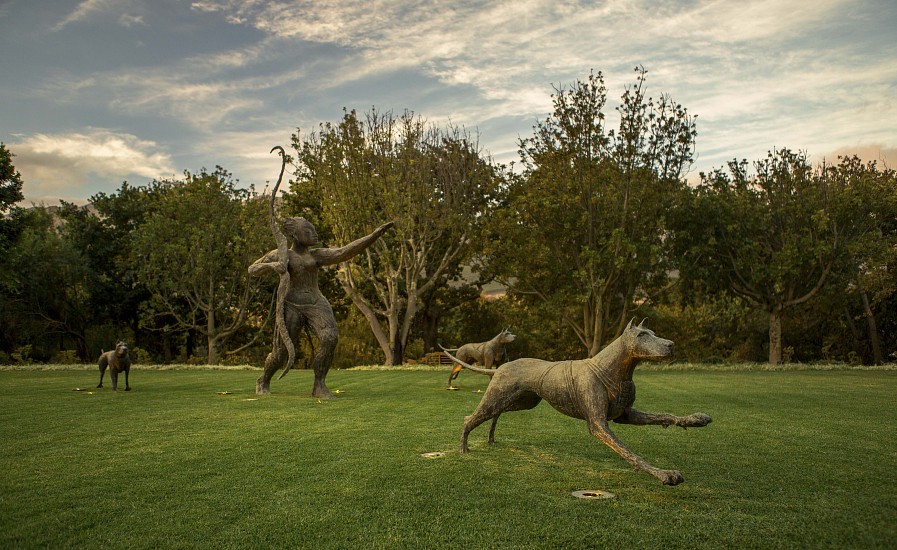 DEBORAH BELL, ARTEMIS WITH DOG I-III
Bronze