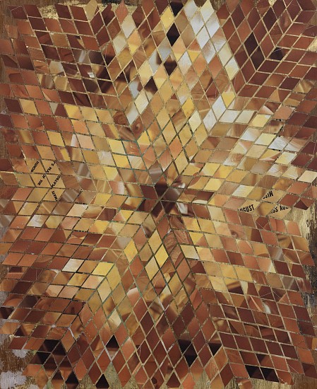 FAITH XLVII, SOLAR LOGOS III
2018, Collage on Wood