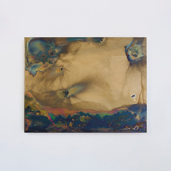 WATER DIXON, BENTHOS: THE SETTLING LIGHT III
2026, MULTILAYER BRASS SPECTRUM LAPIS MIRROR ON 6MM GLASS, FLOAT FRAMED