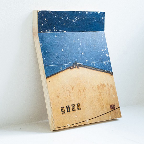 SMISO CELE, THE BLUES AND GREENS II
2026, DECOUPAGE TRANSFER ON PLYWOOD