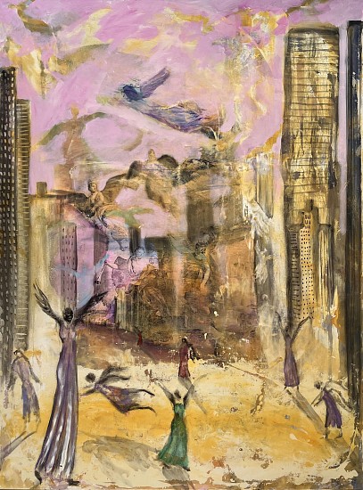 BEEZY BAILEY, LA CIUDAD DE LOS ANGELES
2026, Mixed Media on Canvas