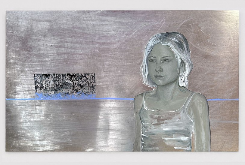 RUBY BAILEY, THE GHOST OF A GIRL WITH NIGHTVISION
OIL ON ALIMINIUM