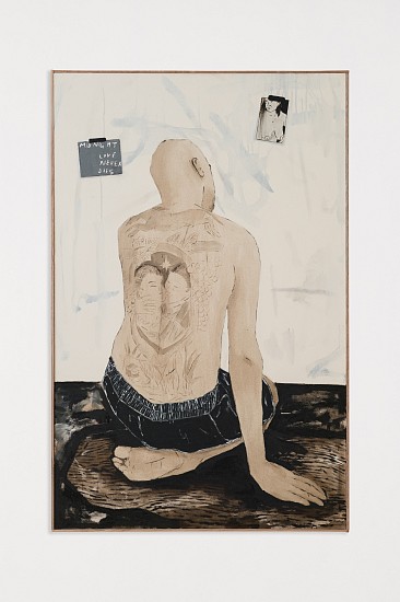 BRETT CHARLES SEILER, MIDNIGHT LOVE NEVER DIES
2024, BITUMEN & ROOF PAINT ON CANVAS